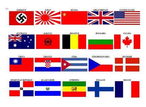 Flags Of Ww Countries