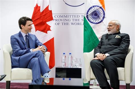 canadian prime minister justin trudeau meets with indian prime minister narendra modi at the