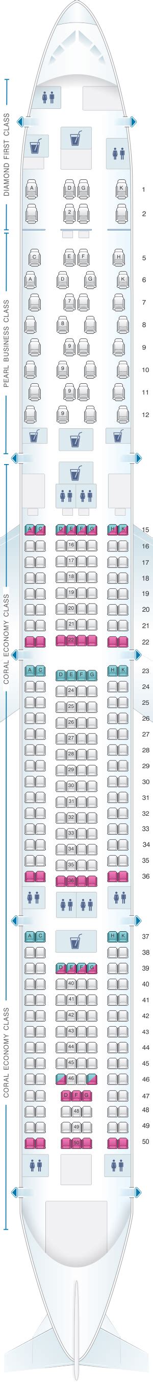 Seat Map Etihad Airways Airbus A340 600 Seatmaestro