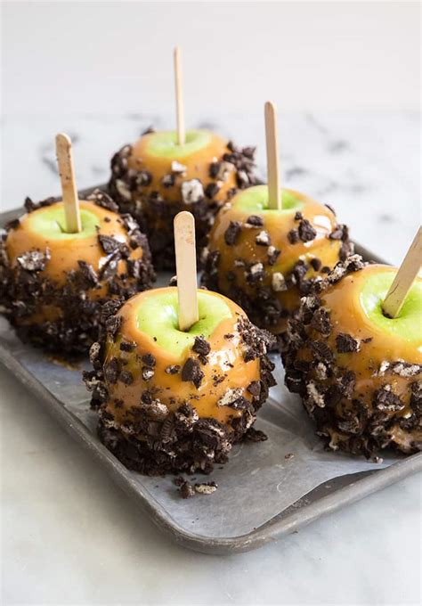 Oreo Caramel Dipped Apples The Little Epicurean