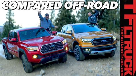 2019 Ford Ranger Fx4 Vs Toyota Tacoma Which Truck Is Better Off Road