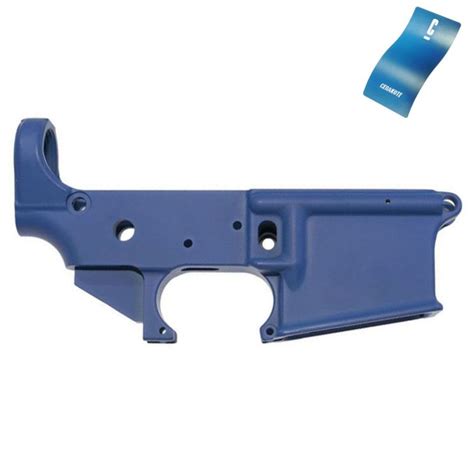 BLEMISHED AR 15 Stripped Lower Receiver FFL Required Cerakote NRA Blue