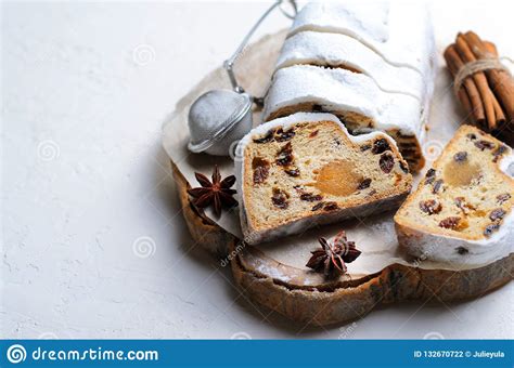 Spoon the cake mix into the tin and level the top with a spoon dipped into boiling water. Christmas Stollen,Traditional Fruit Loaf Cake, Festive ...