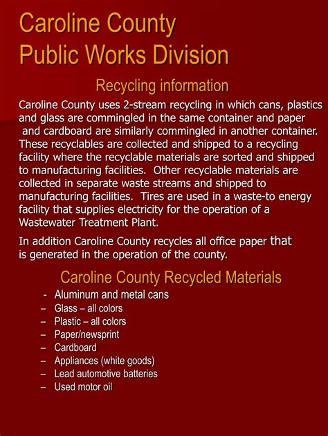 Ppt Caroline County Public Works Division Powerpoint Presentation