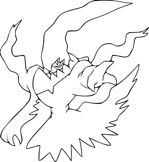 Coloriage Darkrai Pokemon à imprimer