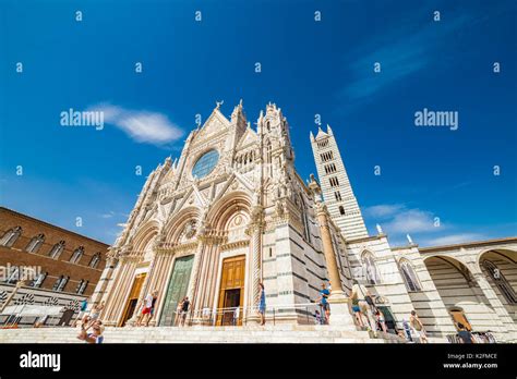 The Cathedral Of Siena One Of The Most Famous Romanesque And Gothic