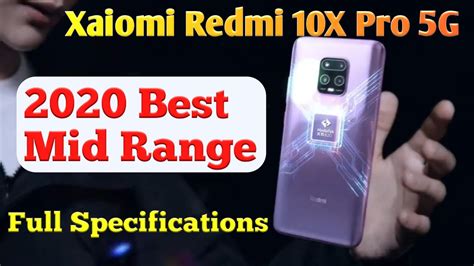 Xiaomi Redmi 10x Pro 5g Review Specifications Price 2020 Youtube