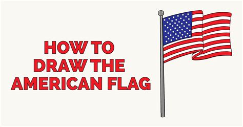 How To Draw The American Flag Really Easy Drawing Tutoria Drawing