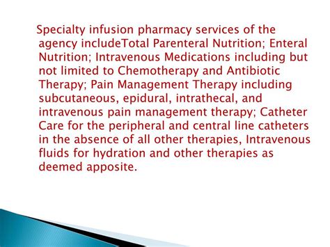 Ppt Infusion Therapeutics Powerpoint Presentation Free Download Id