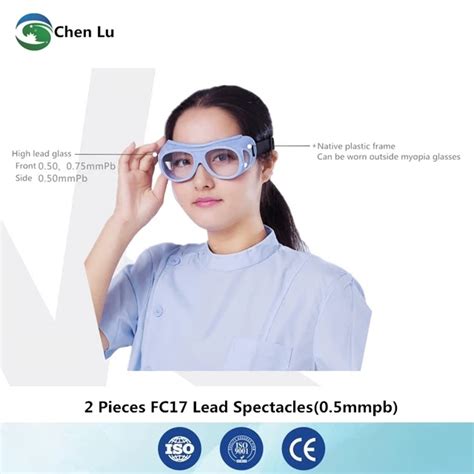 2 Pieces Ionizing Radiation Protection 0 5mmpb Lead Spectacles Hospital Laboratory Factory Gamma