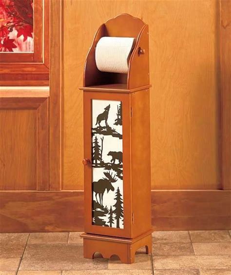 Check out our toilet paper holder selection for the very best in unique or custom, handmade pieces from our bathroom shops. Northwoods Wildlife Bear Moose Lodge Wooden Toilet Paper ...