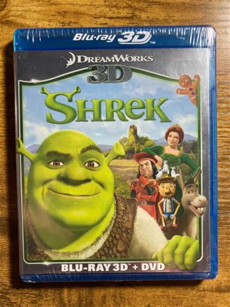 Shrek 3d Blu Ray Dvd 2 Discs 2001 Brand Newfactory Sealed 16