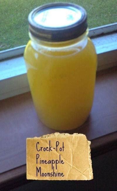 Heat the juice and the sugar (stir to dissolve) in the crock pot for 2 hours, on a low setting. CROCKPOT PINEAPPLE MOONSHINE - Easy Recipes
