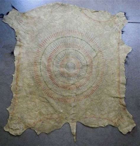 Sioux Painted Buffalo Hide Pre 1850s Mar 23 2013 North American