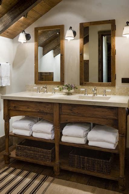 | add a rustic wood update to your bathroom by building your own bathroom vanities. 26 Impressive Ideas of Rustic Bathroom Vanity | Rustic ...