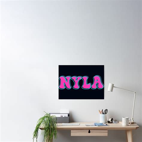 Nyla Name Nyla Name Cute Design Poster By Custom Name Redbubble