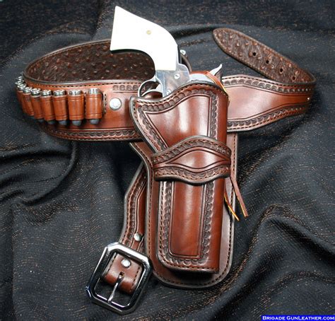 Brigade GunLeather Russellville Western Gun Holsters And Gunbelts For Cowbabe Actioin Shooting