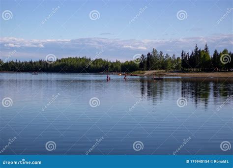 Quiet Lake And Forest In Alaska Stock Photo Image Of Close Center