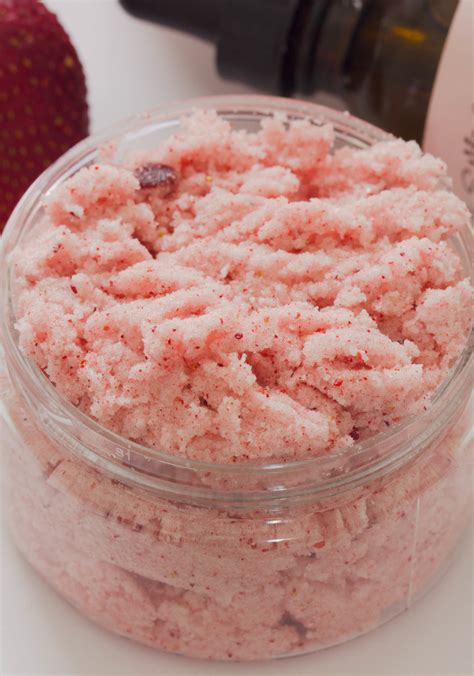 Strawberry Coconut Body Scrub Recipe Savvy Naturalista