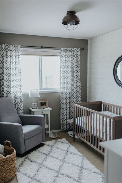 The incorporation of warm wood tones and slate accents add a touch of color. Readers' Favorite: Miller's Rustic Farmhouse Nursery ...