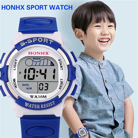 Children Watches Smart Led Digital Kids Wrist Sports Watch Alarm Date