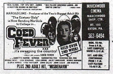 consenting adult theatre on twitter co ed fever 1980 vintage movie newspaper ad