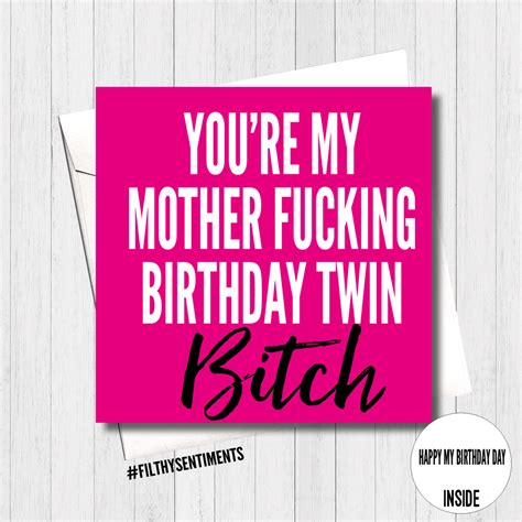 Funny Birthday Cards Birthday Twin Birthday Card