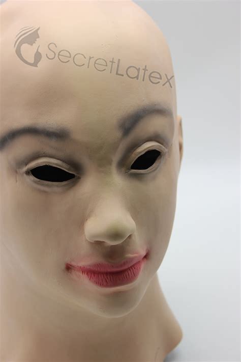 Latex Female Mask Full Head Cross Dress Transgender Lady Woman Etsy