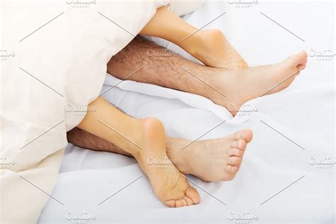 Couples Feet In Bed ~ People Photos On Creative Market