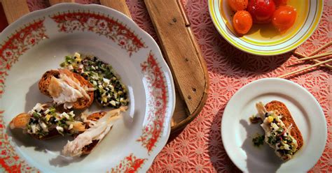 Aile de raie froide vinaigrette espagnole