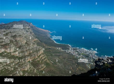 View Over Camps Bay Cape Town Table Mountain South Africa Africa