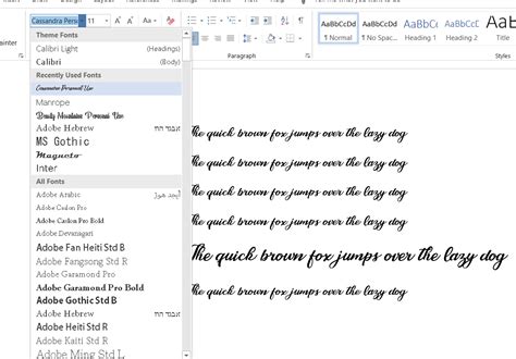How To Add Custom Fonts In Ms Word Officebeginner