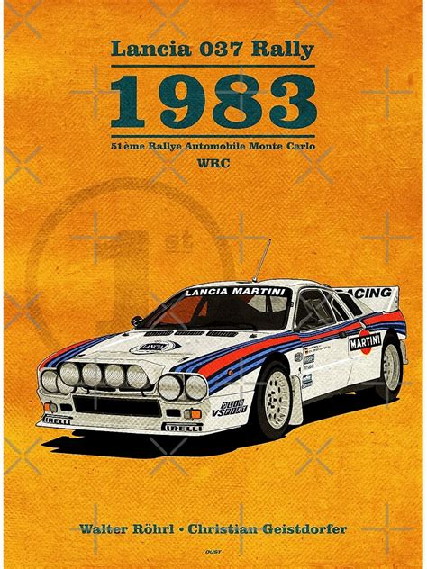 Lancia 037 Rally Poster Poster By Fixedtropical Redbubble