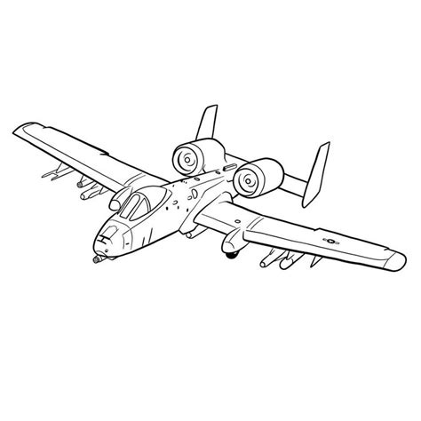 How To Draw A 10 Thunderbolt Ii Guided Drawing Drawings Easy Drawings
