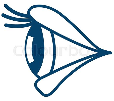 Illustration Of The Eye Side View Stock Vector Colourbox