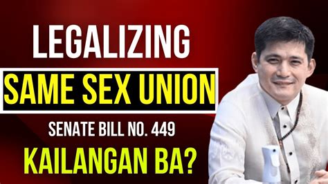 Legalizing Same Sex Union Isinusulong Ni Robin Padilla Sa Kangyang Senate Bill No Need Ba