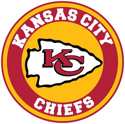 Kansas City Chiefs Circle Logo Vinyl Decal Sticker 5 Sizes Sportz