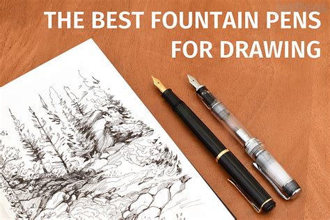 Fountain Pen Drawing Easy ~ 37 Simple Landscape Drawing Step By Step