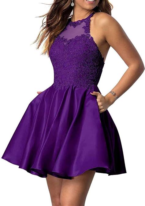 Dark Purple Homecoming Dresses