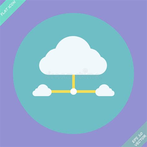 Cloud Network Connection Vector Illustration Stock Vector Illustration Of Arrow Datacenter