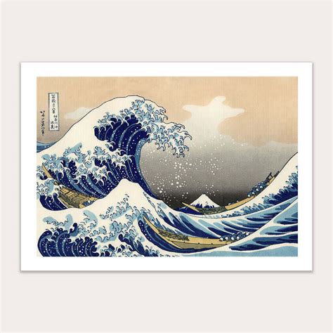 Katsushika Hokusai The Great Wave Of Kanagawa Κάντο Κορνίζα