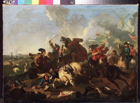 Scene From The Battle Of Poltava Alexander Von Kotzebue As Art Print