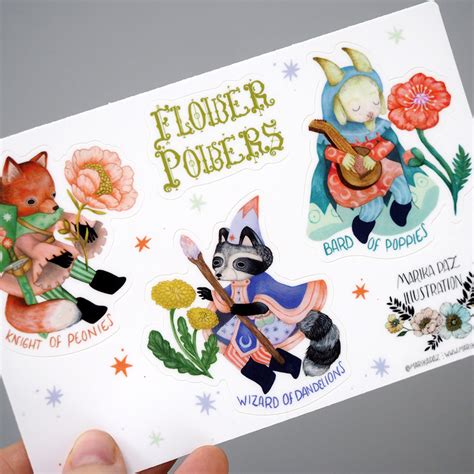 Flower Powers Sticker Sheet Shana Logic