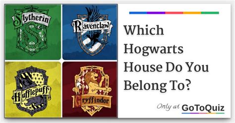 Which Hogwarts House Do You Belong To