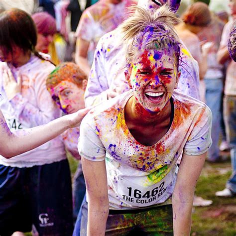 If your hair does become stained after the color run, don't panic. Color Run Tips | POPSUGAR Fitness