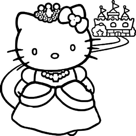 685 x 886 png 162 кб. 16 Coloriage Imprimer Hello Kitty Princesse in 2020 ...