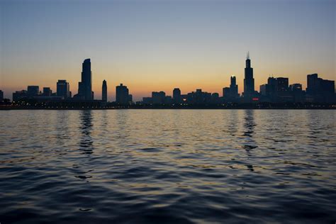 Wallpaper Id 279728 The Skyline Of Chicago Seen From The Michigan