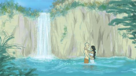 Kataang Waterfall By Raeistic On Deviantart Avatar The Last Airbender