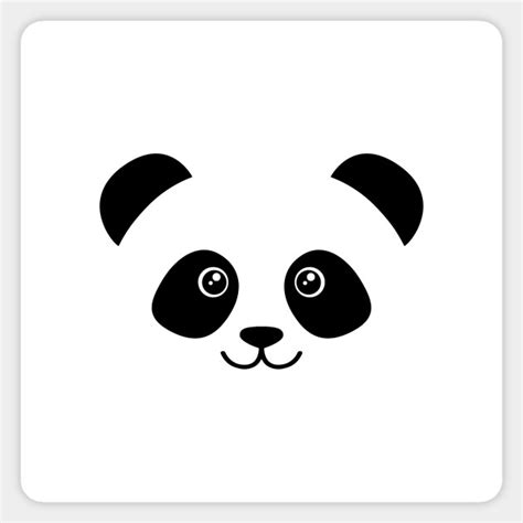 Cute Panda Face Panda Face Sticker Teepublic