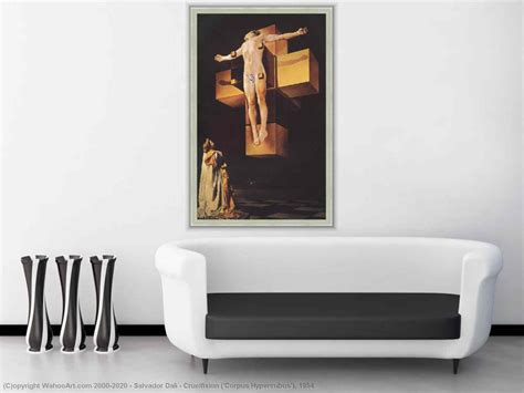 Crucifixion Corpus Hypercubus 1954 By Salvador Dali Art